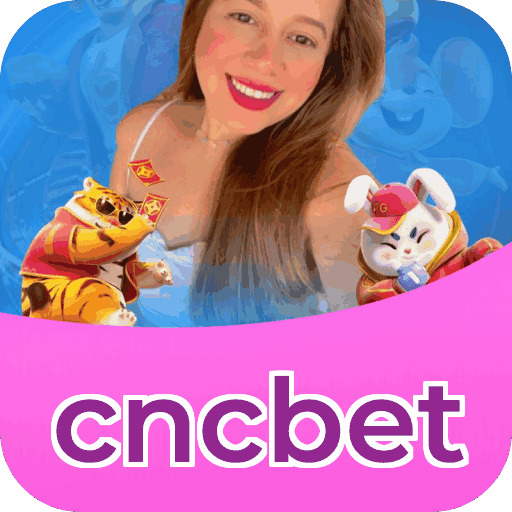 Interface do aplicativo cncbet mostrando jogos disponíveis no iOS e Android
